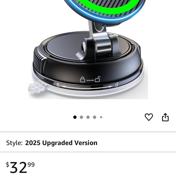 Only for iPhone Magsafe Car Mount Charger [15W Wireless Faster Charging, 78+LBS - Picture 1 of 8